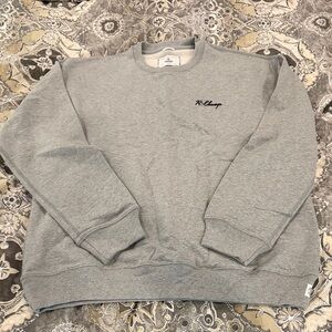 Reigning Champ Midweight Terry Sweatshirt in Heather Gray